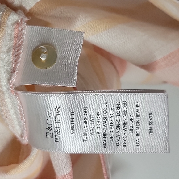 Anthropologies Antibes Blanc linen blouse small - Picture 7 of 7